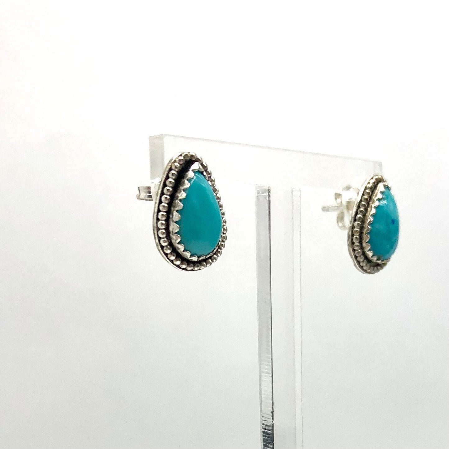 'Turquoise Tears' studs