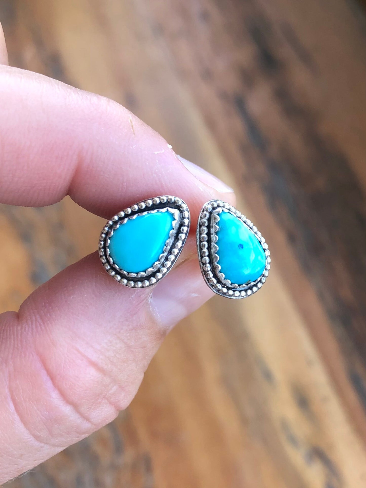 'Turquoise Tears' studs